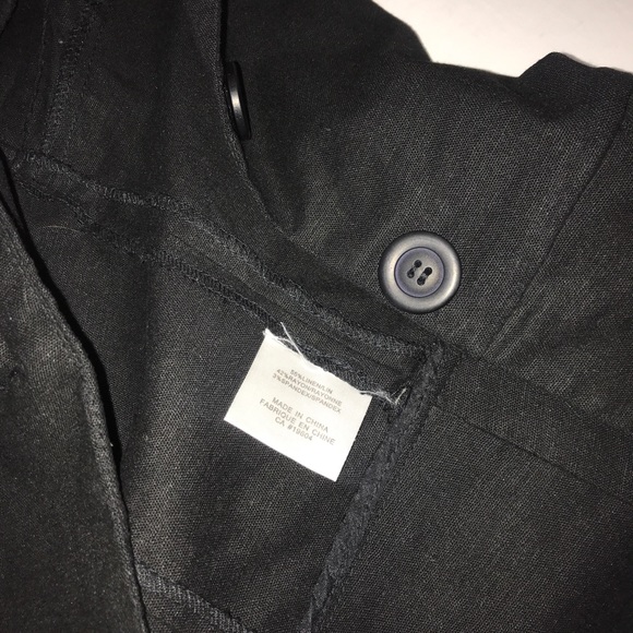 Urban Behaviour Classic Black Buttoned Blazer Vest - Picture 9 of 11